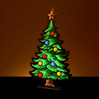 Infinity | Christmas Tree With Star Standing Light