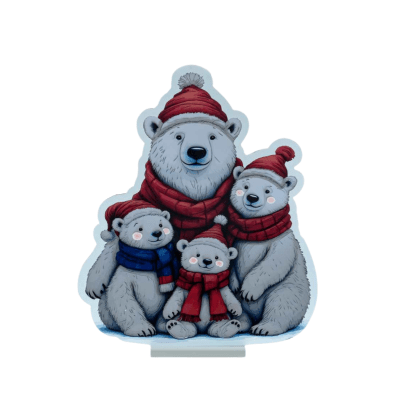 Infinity | Polar Bear Family Standing Light