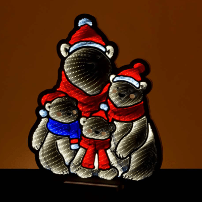 Infinity | Polar Bear Family Standing Light