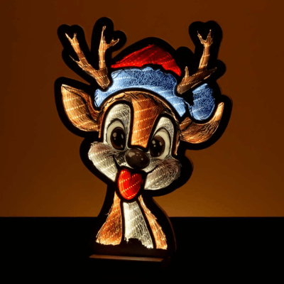 Infinity | Happy Reindeer Standing Light
