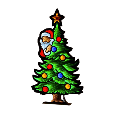 Infinity | Christmas Tree With Santa Standing Light