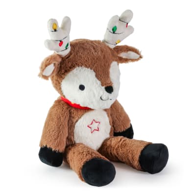 Festive Reindeer Plush With Light, 8