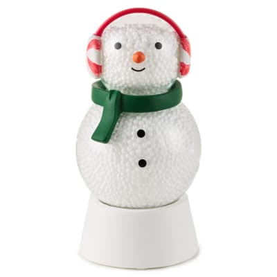 Snow-Filled Snowman Figurine