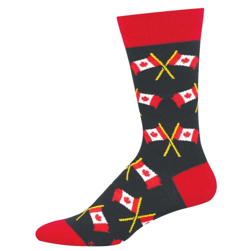 Socksmith Men's 'Oh Canada' Black Socks