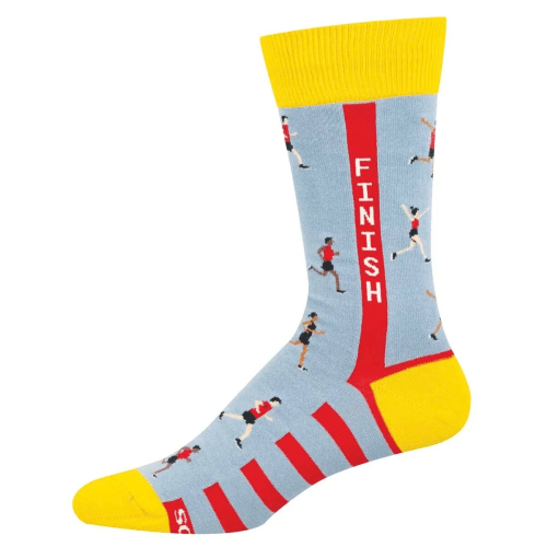 Socksmith Men's 'Finish Line' Blue Socks