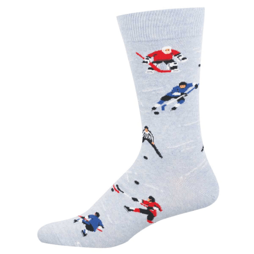 Socksmith Men's 'Ice Hockey' Blue Heather Socks