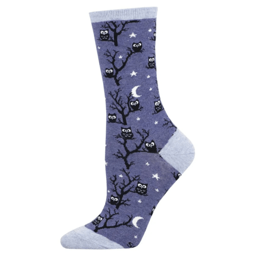 Socksmith Women's 'Don't Give A Hoot' Denim Heather Socks