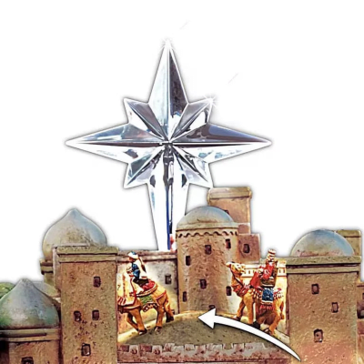 Thomas Kinkade 'Following The Star Nativity' Musical Illuminated Figurine