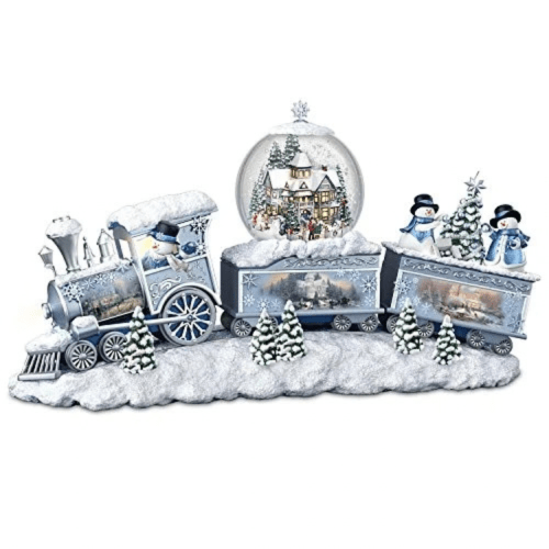Thomas Kinkade 'Snowfall Express' Illuminated Snow Globe Train Figurine
