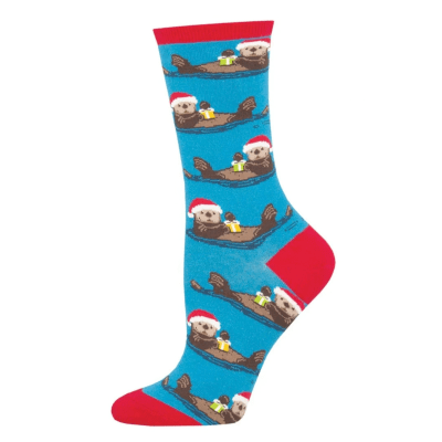 Socksmith Women's 'Otterly Merry' Blue Socks