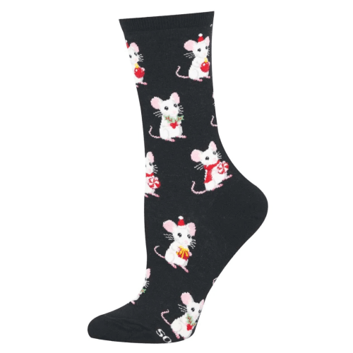 Socksmith Women's 'Christ-mice' Black Socks