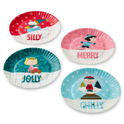 Peanuts® Wintertime Fun Appetizer Plates, Set of 4