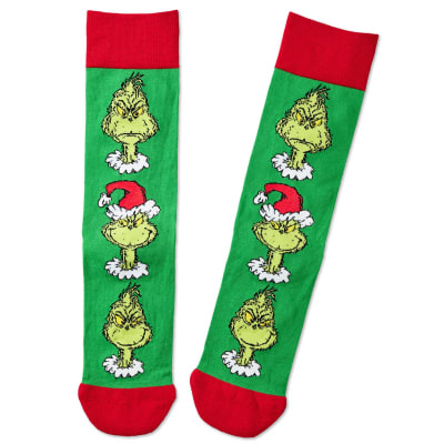 Dr. Seuss's How the Grinch Stole Christmas!™ Grinch Smirks Novelty Crew Socks