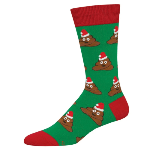 Socksmith Men's 'Jolly Poo' Green Socks