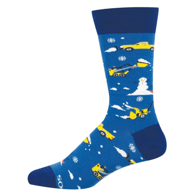 Socksmith Men's 'Snow Shovel Fun' Blue Socks