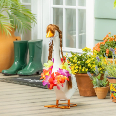 Giddy the Goose | Porch Goose Accessory Set, Island Paradise