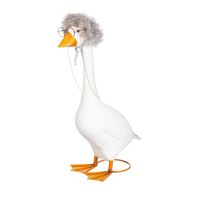 Giddy the Goose | Porch Goose Accessory Set, Silver Fashion