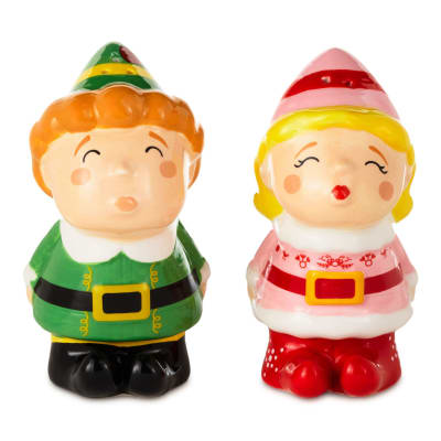 Elf Buddy and Jovie Salt and Pepper Shakers, Set of 2