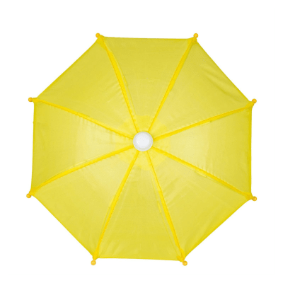Giddy the Goose | Porch Goose Accessory Set, Yellow Umbrella