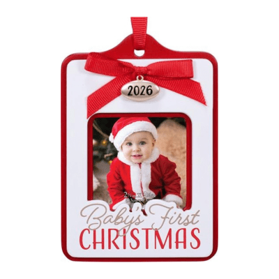 Malden Baby's First Christmas 2026 Picture Frame Ornament