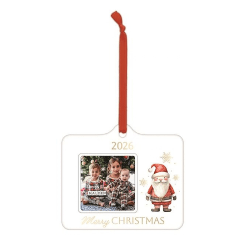 Malden Merry Christmas 2026 Ceramic Picture Frame Ornament