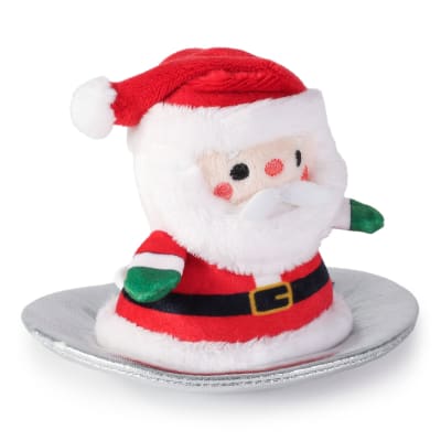 Sledding Santa Zip-Along Plush Toy