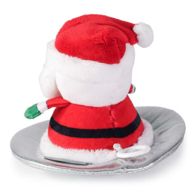 Sledding Santa Zip-Along Plush Toy