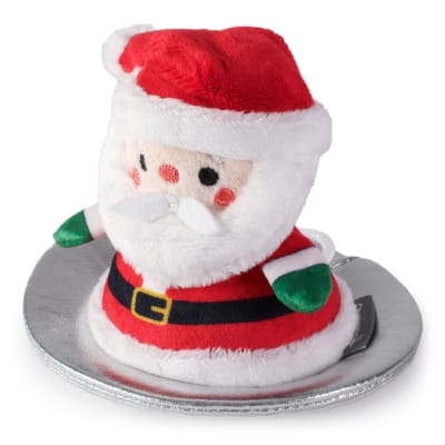 Sledding Santa Zip-Along Plush Toy
