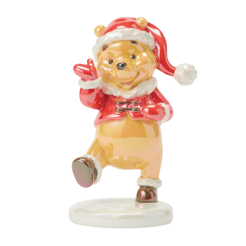 Disney Winnie The Pooh Iridescent Holiday Figurine