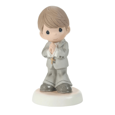 Precious Moments | My First Communion Brunette Hair Boy Figurine