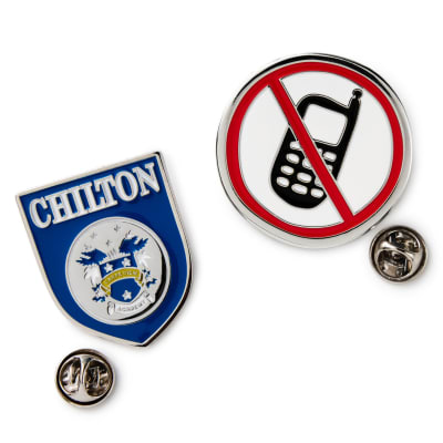 Gilmore Girls Chilton and No Cell Phone Signs Enamel Pins, Set of 2