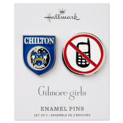 Gilmore Girls Chilton and No Cell Phone Signs Enamel Pins, Set of 2