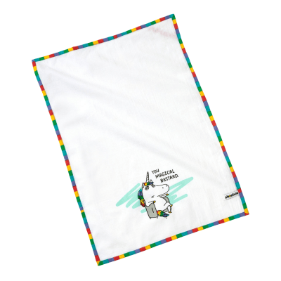 Magical Bastard Unicorn Funny Tea Towel