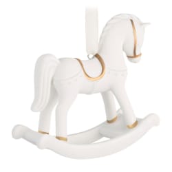 Baby's First Christmas Rocking Horse 2026 Porcelain Keepsake Ornament