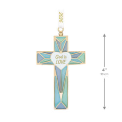 God is Love 2026 Metal Keepsake Ornament