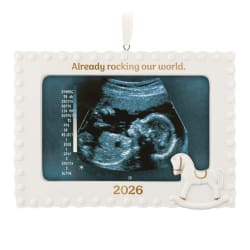 Already Rocking Our World 2026 Photo Frame Porcelain Keepsake Ornament