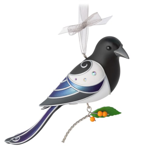 The Beauty of Birds Black-Billed Magpie 2026 Keepsake Ornament