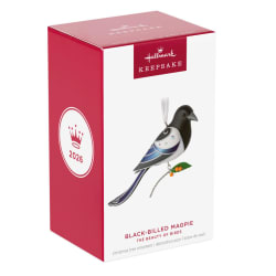 The Beauty of Birds Black-Billed Magpie 2026 Keepsake Ornament