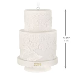 Wedding Cake 2026 Porcelain Keepsake Ornament