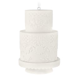 Wedding Cake 2026 Porcelain Keepsake Ornament