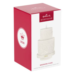 Wedding Cake 2026 Porcelain Keepsake Ornament