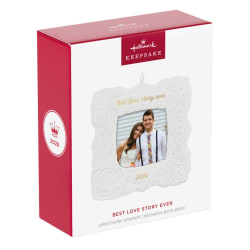 Best Love Story Ever 2026 Photo Frame Porcelain Keepsake Ornament