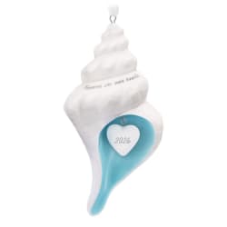 Forever in Our Hearts Shell 2026 Porcelain Keepsake Ornament