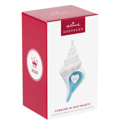 Forever in Our Hearts Shell 2026 Porcelain Keepsake Ornament