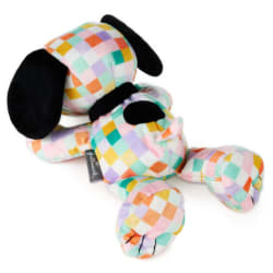 Peanuts® Pastel Patchwork Floppy Snoopy Plush
