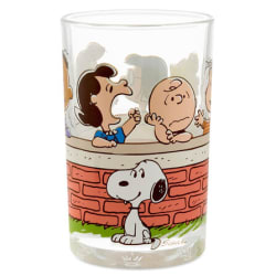 Peanuts® Gang at Brick Wall Collectible Drinking Glass