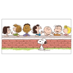 Peanuts® Gang at Brick Wall Collectible Drinking Glass