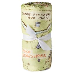 Disney Winnie the Pooh Hundred Acre Wood Map Throw Blanket, 60x52