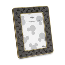 Disney Mickey Mouse Silhouettes Grey Metal Picture Frame, 4x6