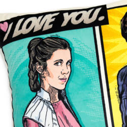 Star Wars™ Han Solo™ and Princess Leia™ Pillow With Sound